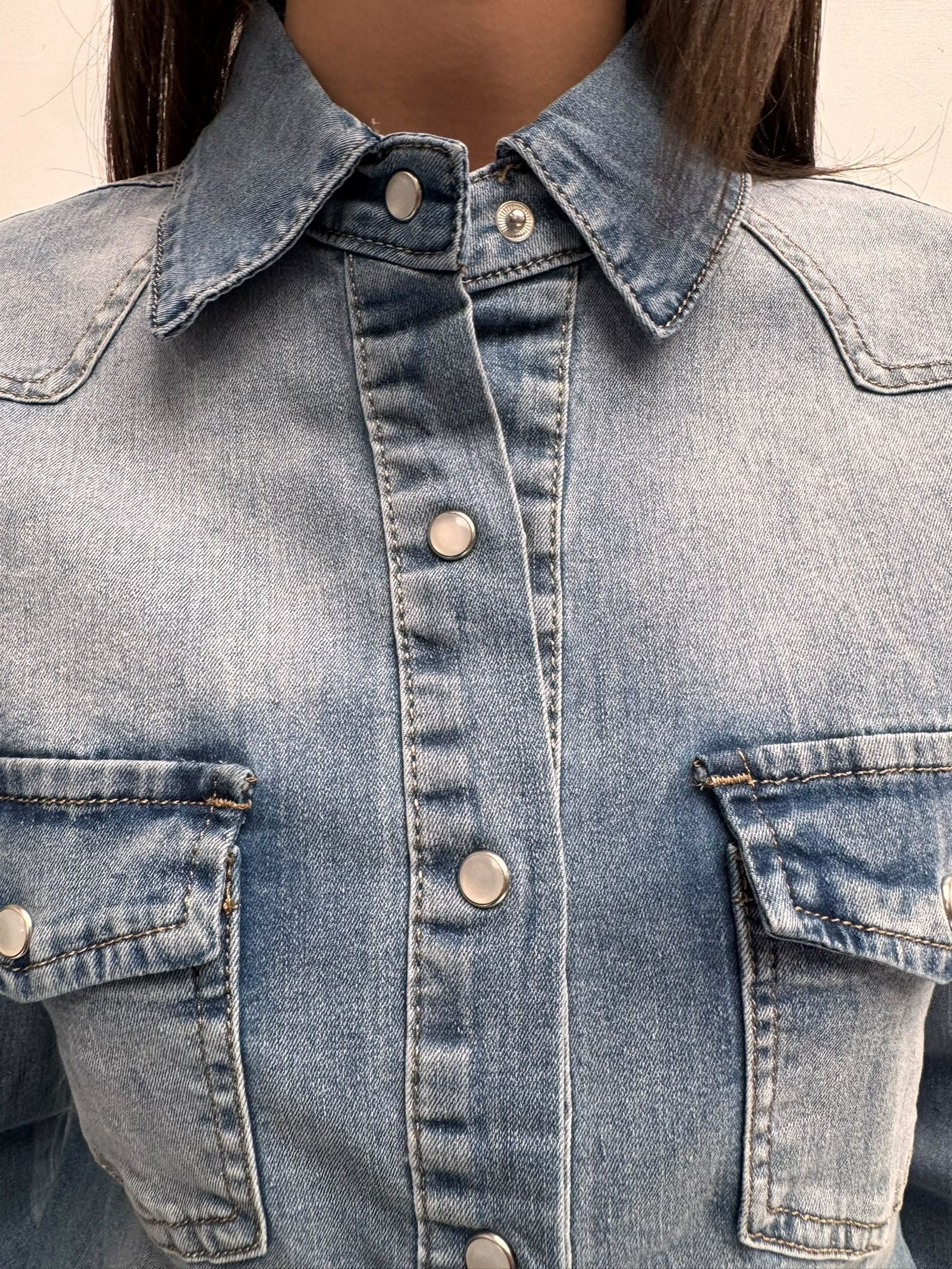 Camicia in denim chiaro - Ofelia 91863 DENIMCHIARO OFELIA 