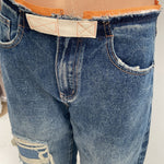 Jeans destroyed rattoppato - Ofelia LAF288 DENIM OFELIA 