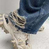Jeans destroyed rattoppato - Ofelia LAF288 DENIM OFELIA 