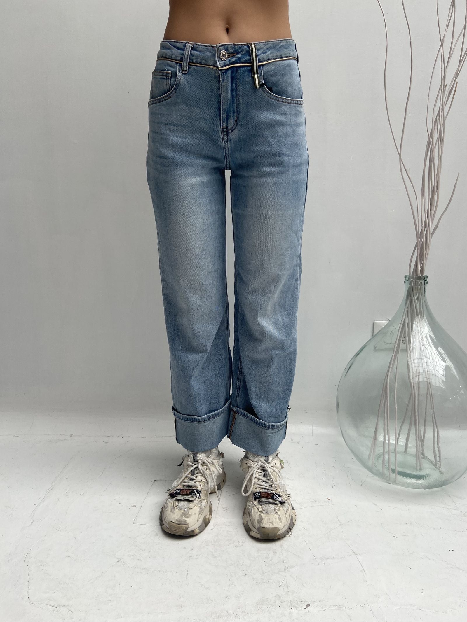 Jeans con risvolto - Ofelia LAF317 DENIM OFELIA 