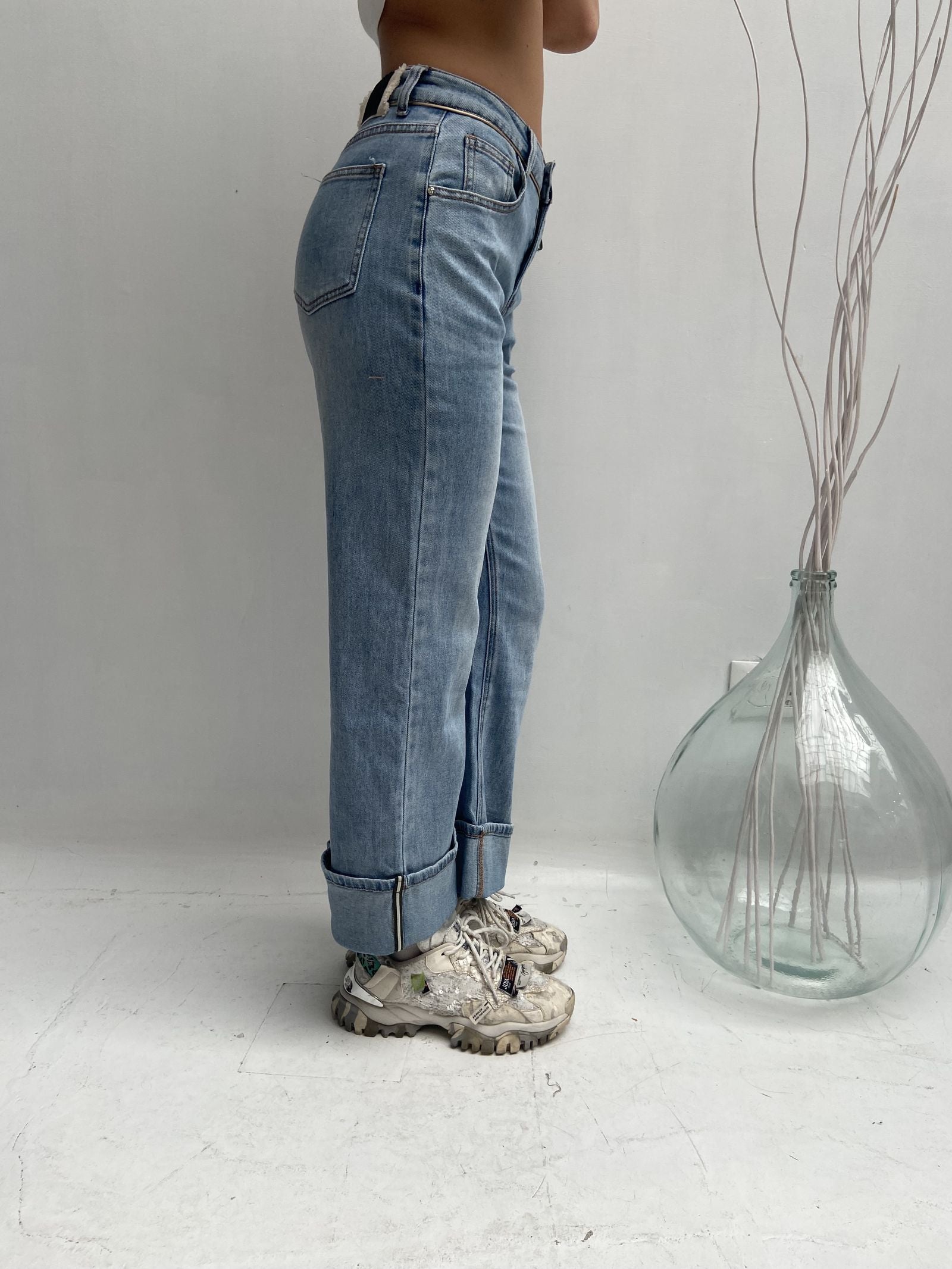 Jeans con risvolto - Ofelia LAF317 DENIM OFELIA 