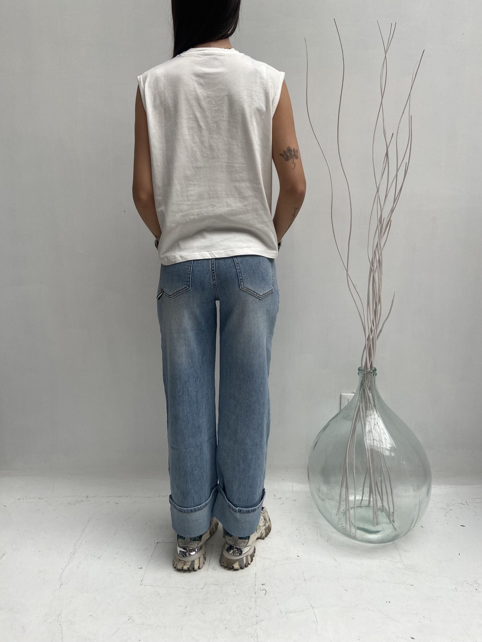 Jeans con risvolto - Ofelia LAF317 DENIM OFELIA 