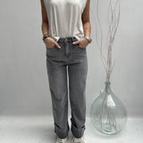 Jeans momfit con risvolto - Ofelia LAF320 GRIGIO OFELIA 