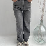 Jeans momfit con risvolto - Ofelia LAF320 GRIGIO OFELIA 