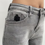 Jeans momfit con risvolto - Ofelia LAF320 GRIGIO OFELIA 