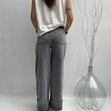 Jeans momfit con risvolto - Ofelia LAF320 GRIGIO OFELIA 