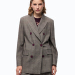 Giacca doppiopetto a quadri - Pinko 105617A3FF CYZ PINKO 