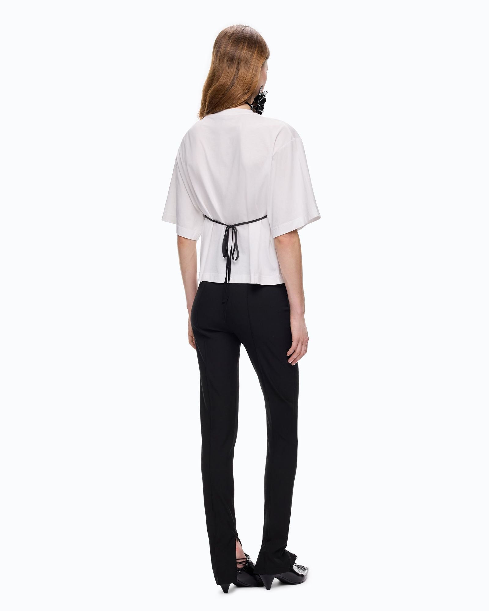 T-shirt con top in pizzo - Pinko 107155A3FL ZZ1 PINKO 