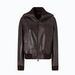 Bomber in pelle con collo risvoltabile - Pinko 107166A31X L72 PINKO 