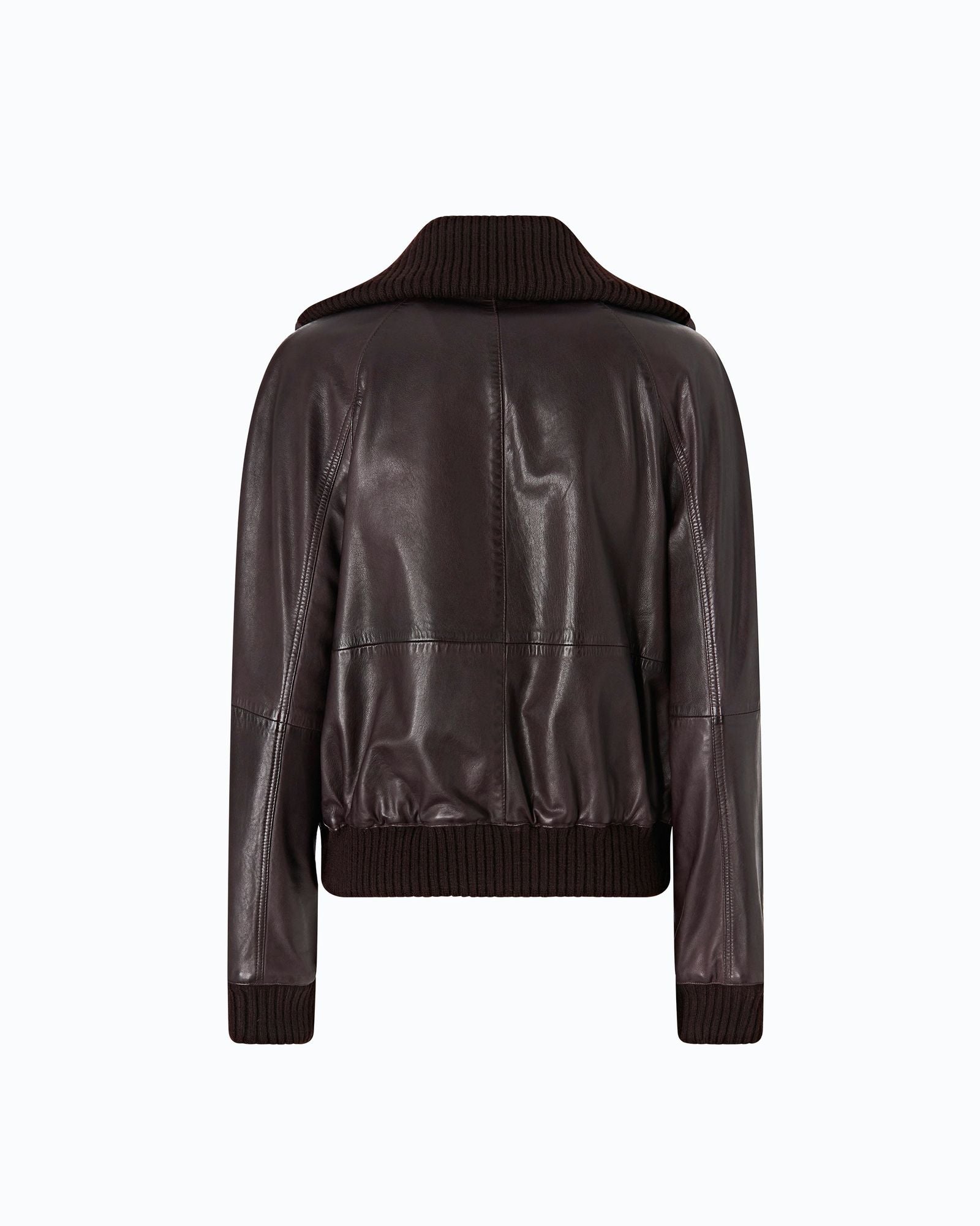 Bomber in pelle con collo risvoltabile - Pinko 107166A31X L72 PINKO 