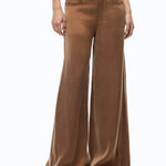 Pantalone palazzo in twill mano pesca - Pinko 107170A3F8 M10 PINKO 