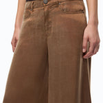Pantalone palazzo in twill mano pesca - Pinko 107170A3F8 M10 PINKO 