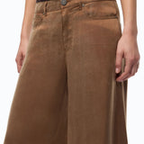 Pantalone palazzo in twill mano pesca - Pinko 107170A3F8 M10 PINKO 