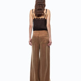 Pantalone palazzo in twill mano pesca - Pinko 107170A3F8 M10 PINKO 