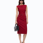 Abito midi a tubino con cintura - Pinko 107265A3DA R59 PINKO 