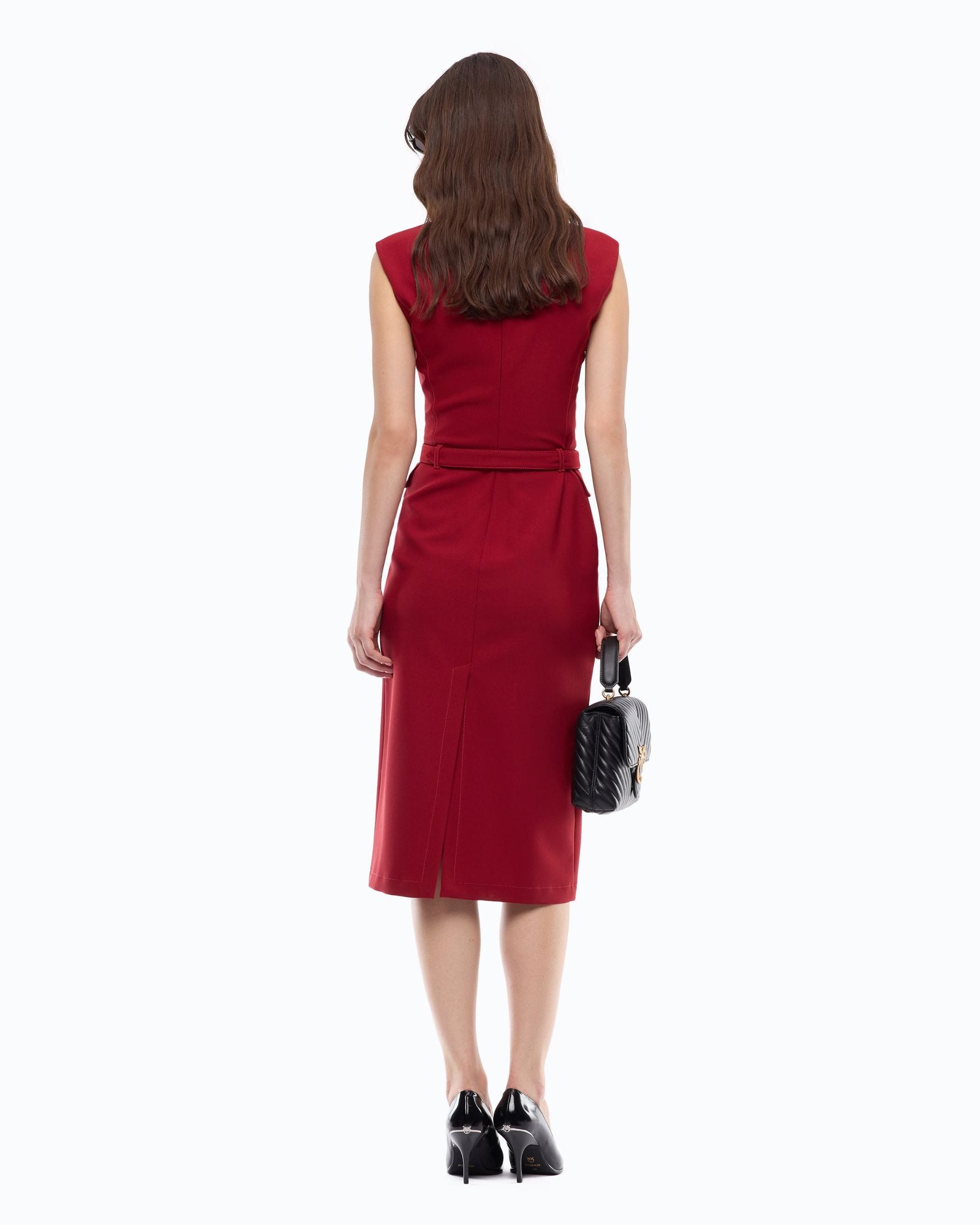Abito midi a tubino con cintura - Pinko 107265A3DA R59 PINKO 
