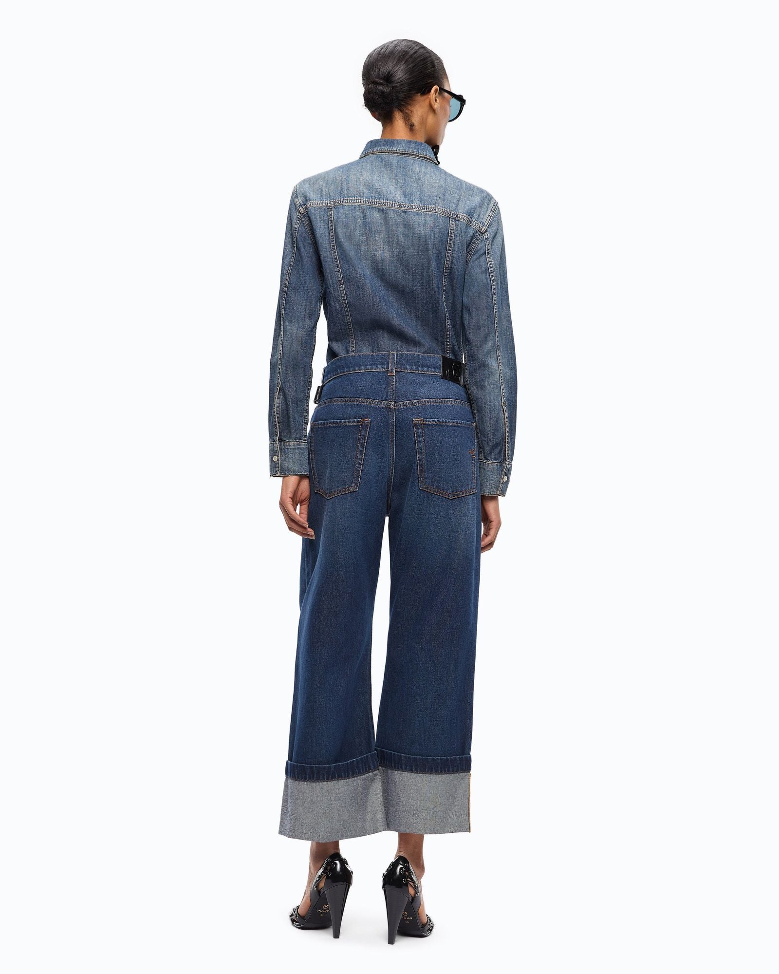 Jeans cropped con cintura - Pinko 107277A3HG PJB PINKO 