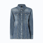 Camicia in denim con scoloriture - Pinko 107290A3HZ PJC PINKO 