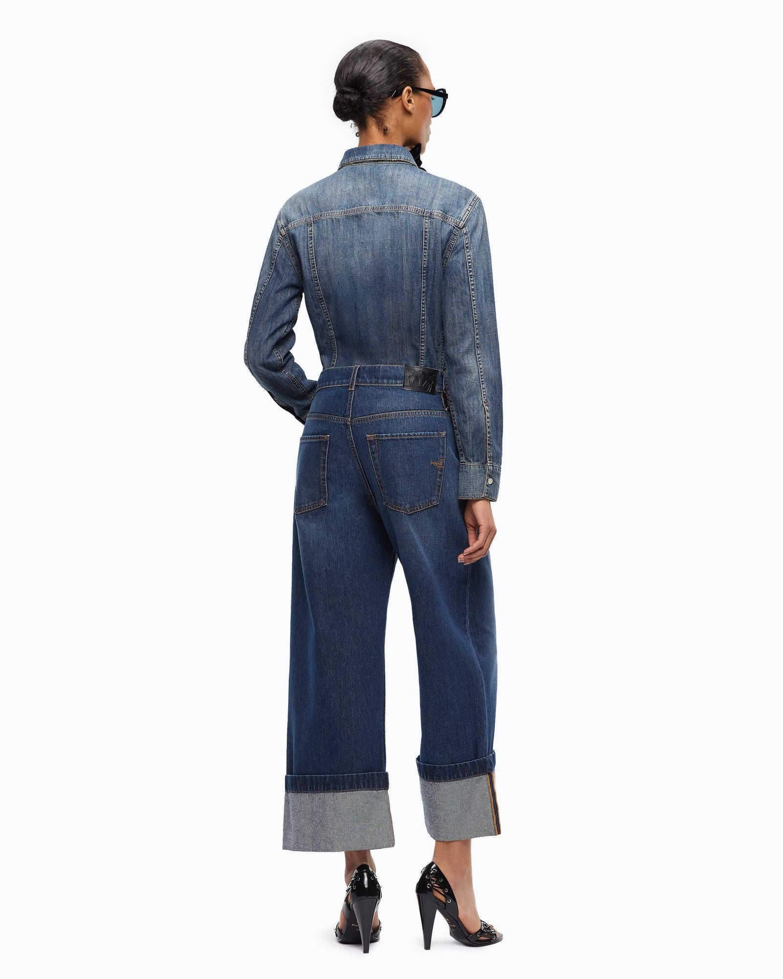 Camicia in denim con scoloriture - Pinko 107290A3HZ PJC PINKO 