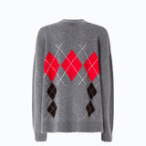 Cardigan in cashmere e lana a rombi - Pinko 107291A3IE IL1 PINKO 