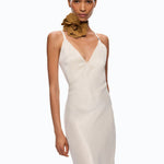 Abito lungo con logo rimovibile - Pinko 107375A3F8 C21 PINKO 