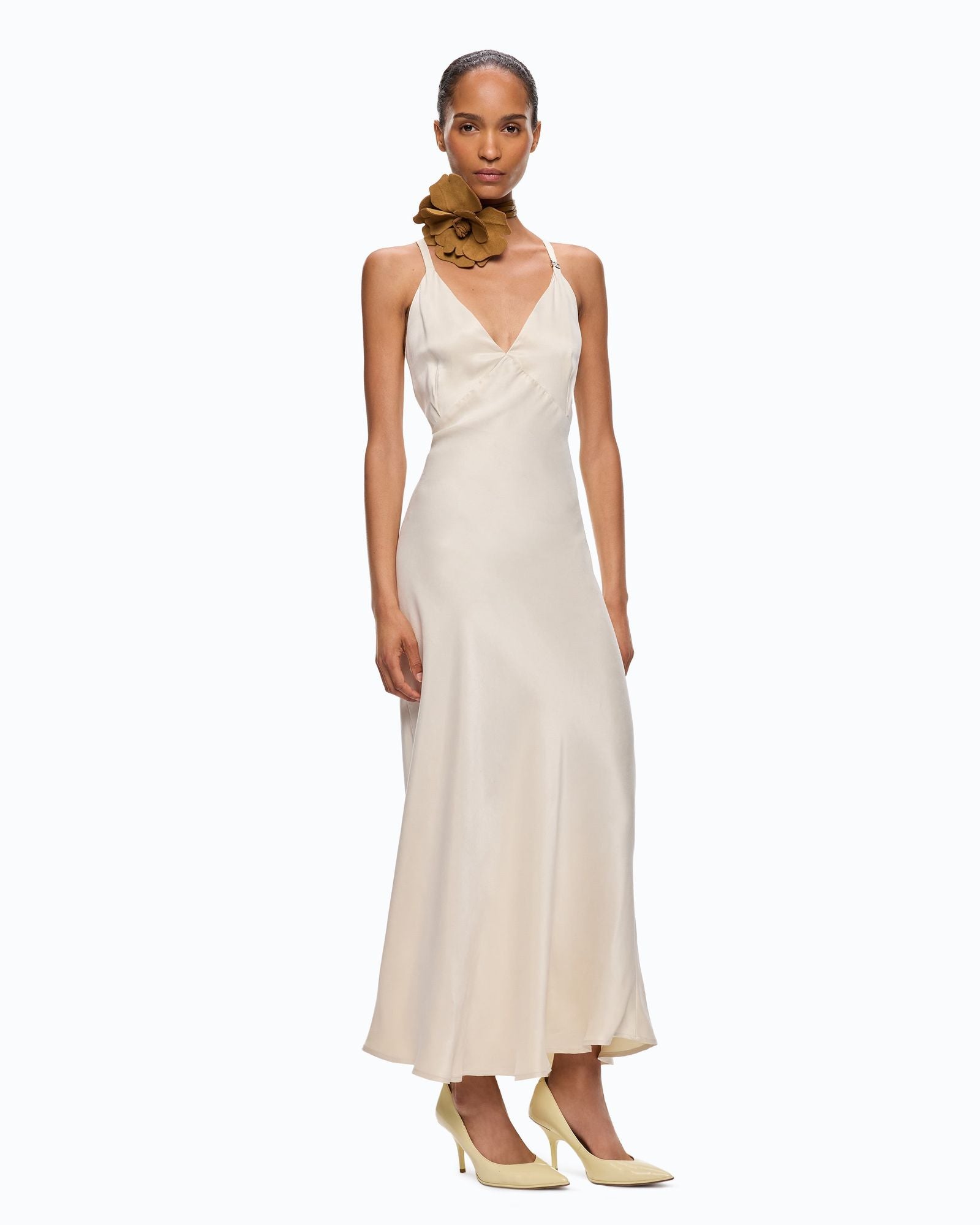 Abito lungo con logo rimovibile - Pinko 107375A3F8 C21 PINKO 