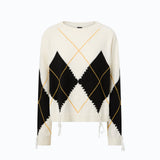 Maglia in cashmere con maxi rombi - Pinko 107377A3JE DZ0 PINKO 