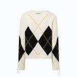 Maglia in cashmere con maxi rombi - Pinko 107377A3JE DZ0 PINKO 