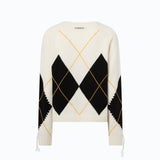 Maglia in cashmere con maxi rombi - Pinko 107377A3JE DZ0 PINKO 