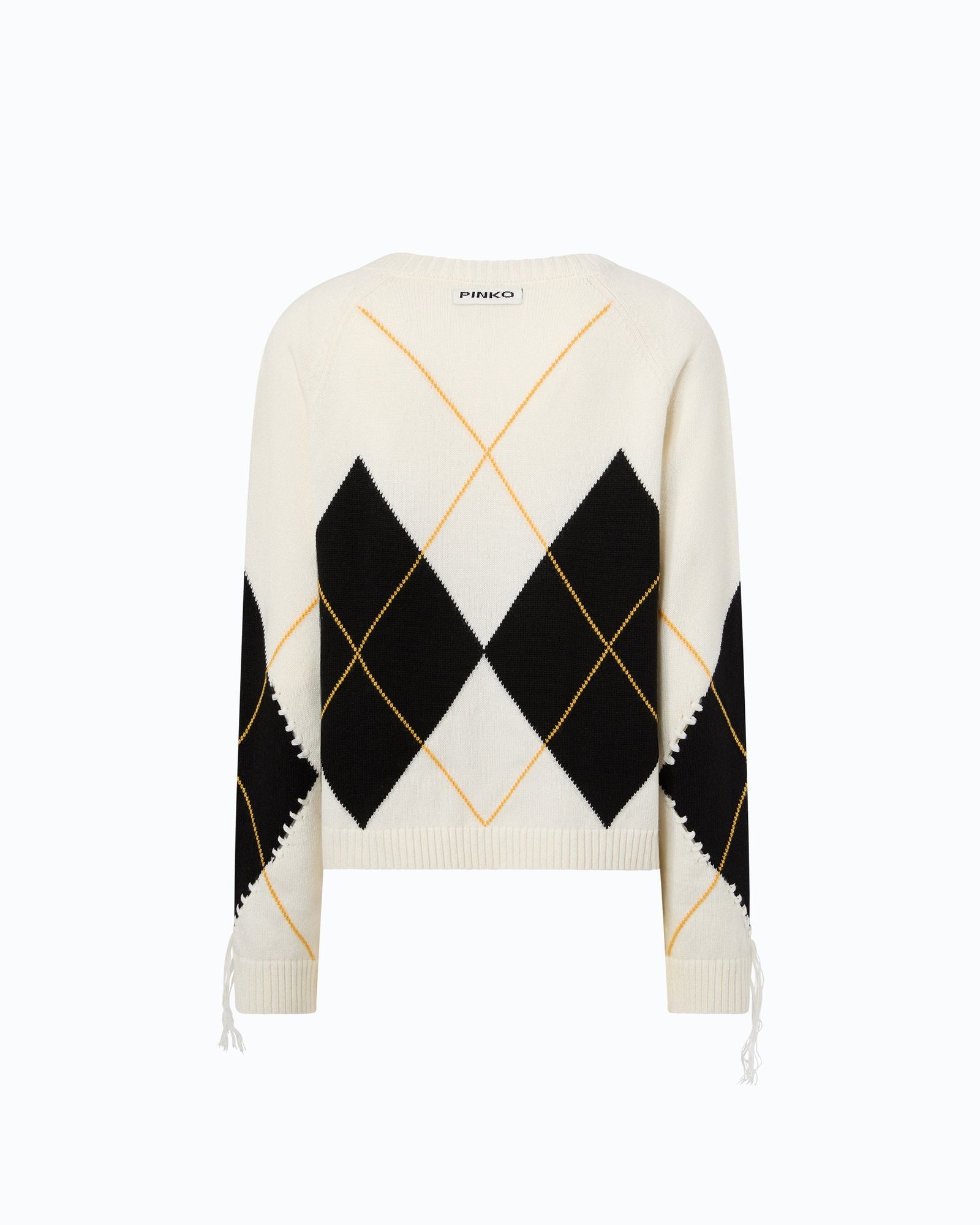 Maglia in cashmere con maxi rombi - Pinko 107377A3JE DZ0 PINKO 