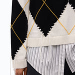 Maglia in cashmere con maxi rombi - Pinko 107377A3JE DZ0 PINKO 