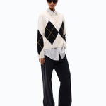 Maglia in cashmere con maxi rombi - Pinko 107377A3JE DZ0 PINKO 
