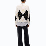 Maglia in cashmere con maxi rombi - Pinko 107377A3JE DZ0 PINKO 