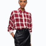 Camicia over con motivo check - Pinko 107383A3HJ RZ5 PINKO 