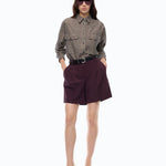 Giacca oversize motivo quadri - Pinko 107419A3FF CYZ PINKO 