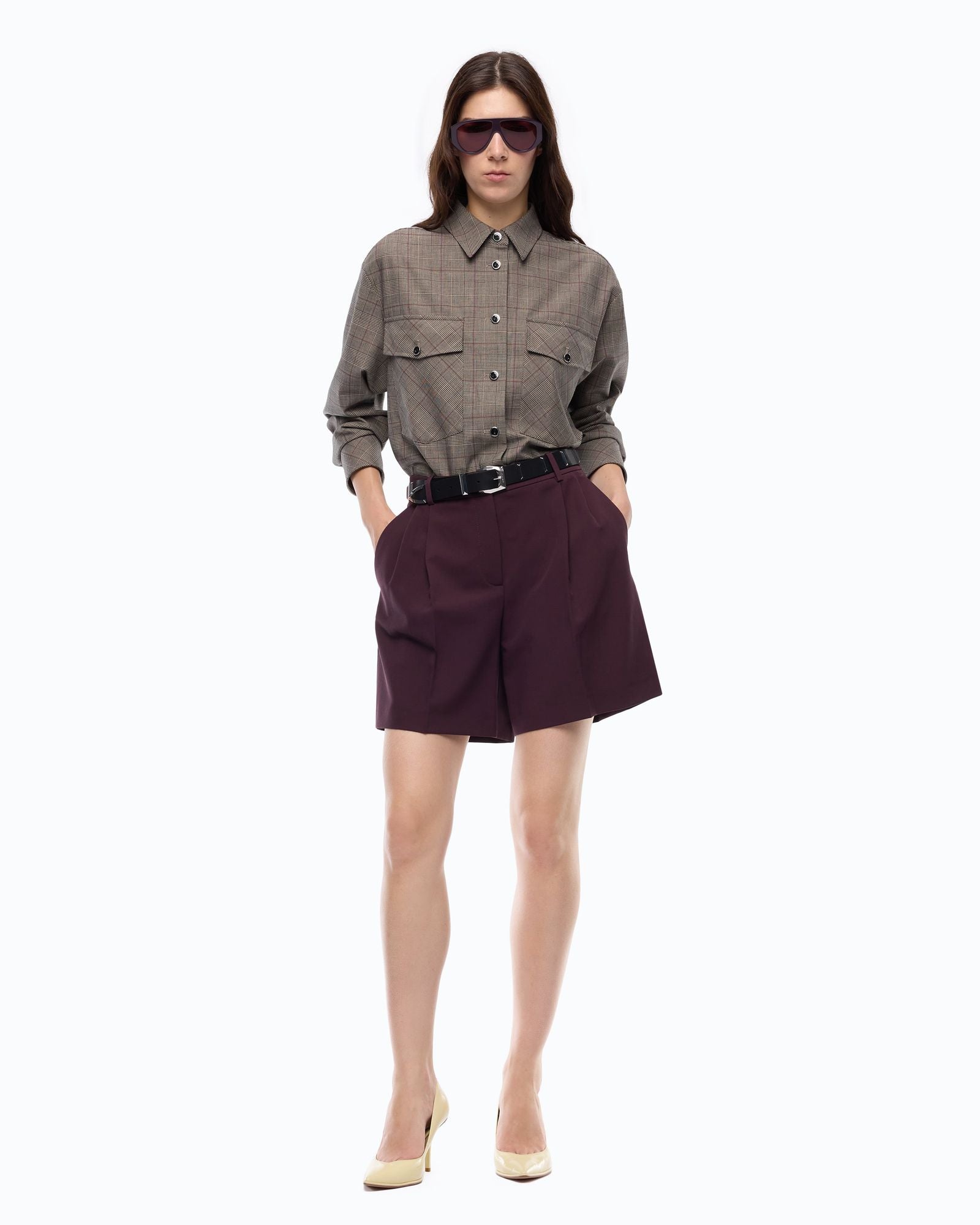 Giacca oversize motivo quadri - Pinko 107419A3FF CYZ PINKO 
