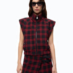 Gilet in tweed a quadri - Pinko 107440A3GN ZR4 PINKO 