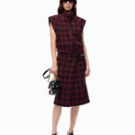 Gilet in tweed a quadri - Pinko 107440A3GN ZR4 PINKO 