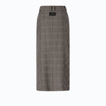 Gonna longuette in lana check - Pinko 107448A3FF CYZ PINKO 