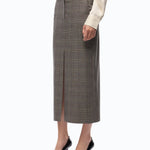 Gonna longuette in lana check - Pinko 107448A3FF CYZ PINKO 