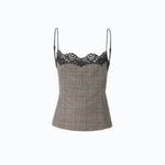 Top quadri con pizzo - Pinko 107472A3FF CYZ PINKO 