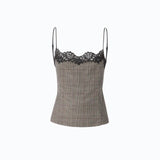 Top quadri con pizzo - Pinko 107472A3FF CYZ PINKO 