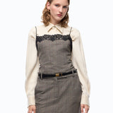Top quadri con pizzo - Pinko 107472A3FF CYZ PINKO 