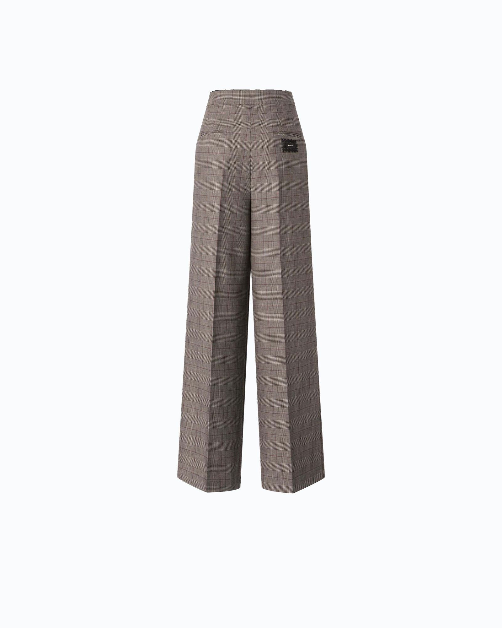 Pantalone ampio a quadri - Pinko 107476A3FF CYZ PINKO 
