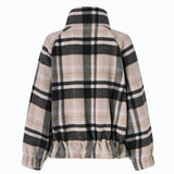 Caban con zip e fantasia check - Pinko 107523A3FW IC9 PINKO 