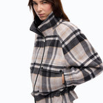 Caban con zip e fantasia check - Pinko 107523A3FW IC9 PINKO 