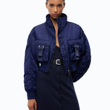 Bomber corto in raso tecnico - Pinko 107692A2OI F92 PINKO 