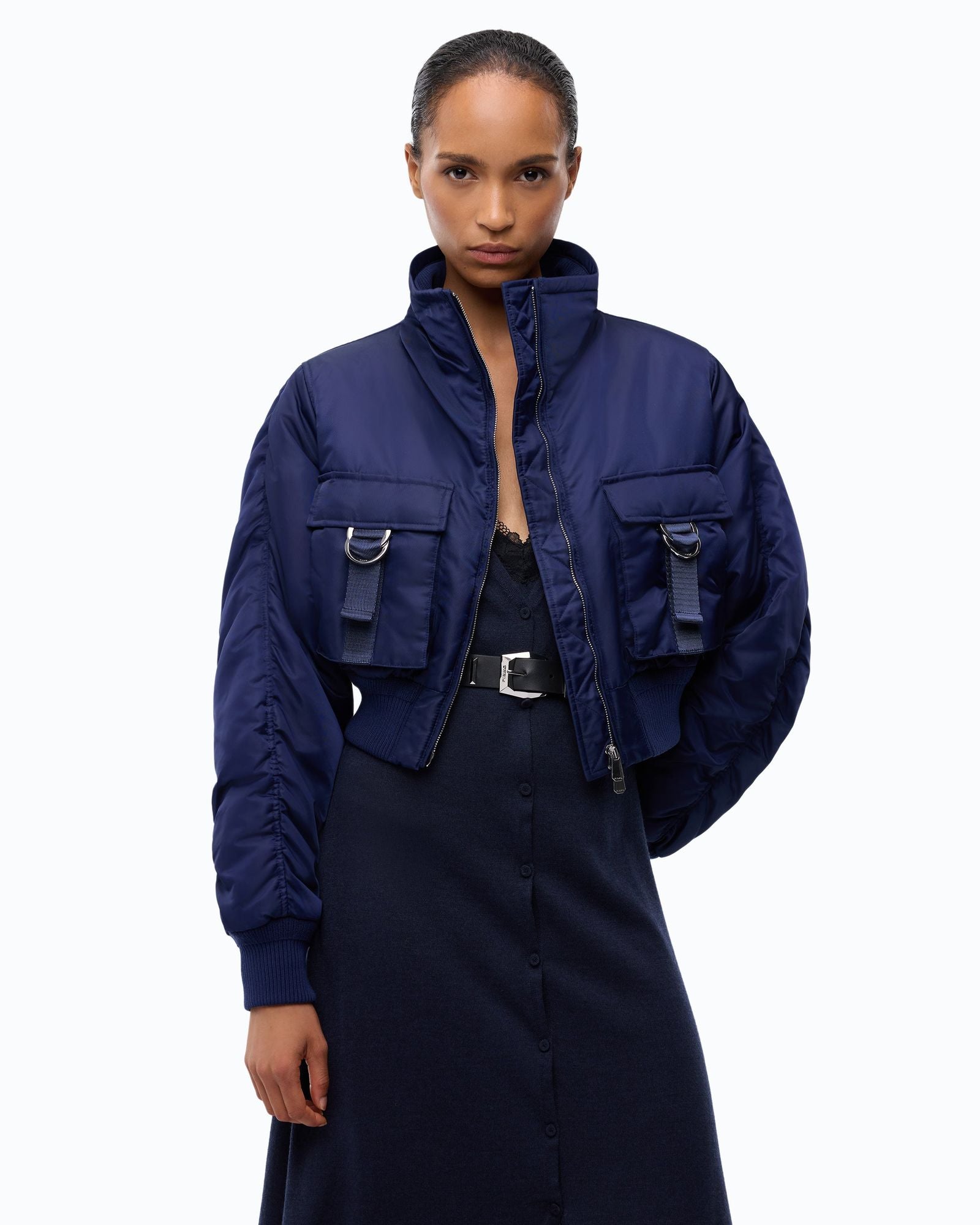 Bomber corto in raso tecnico - Pinko 107692A2OI F92 PINKO 