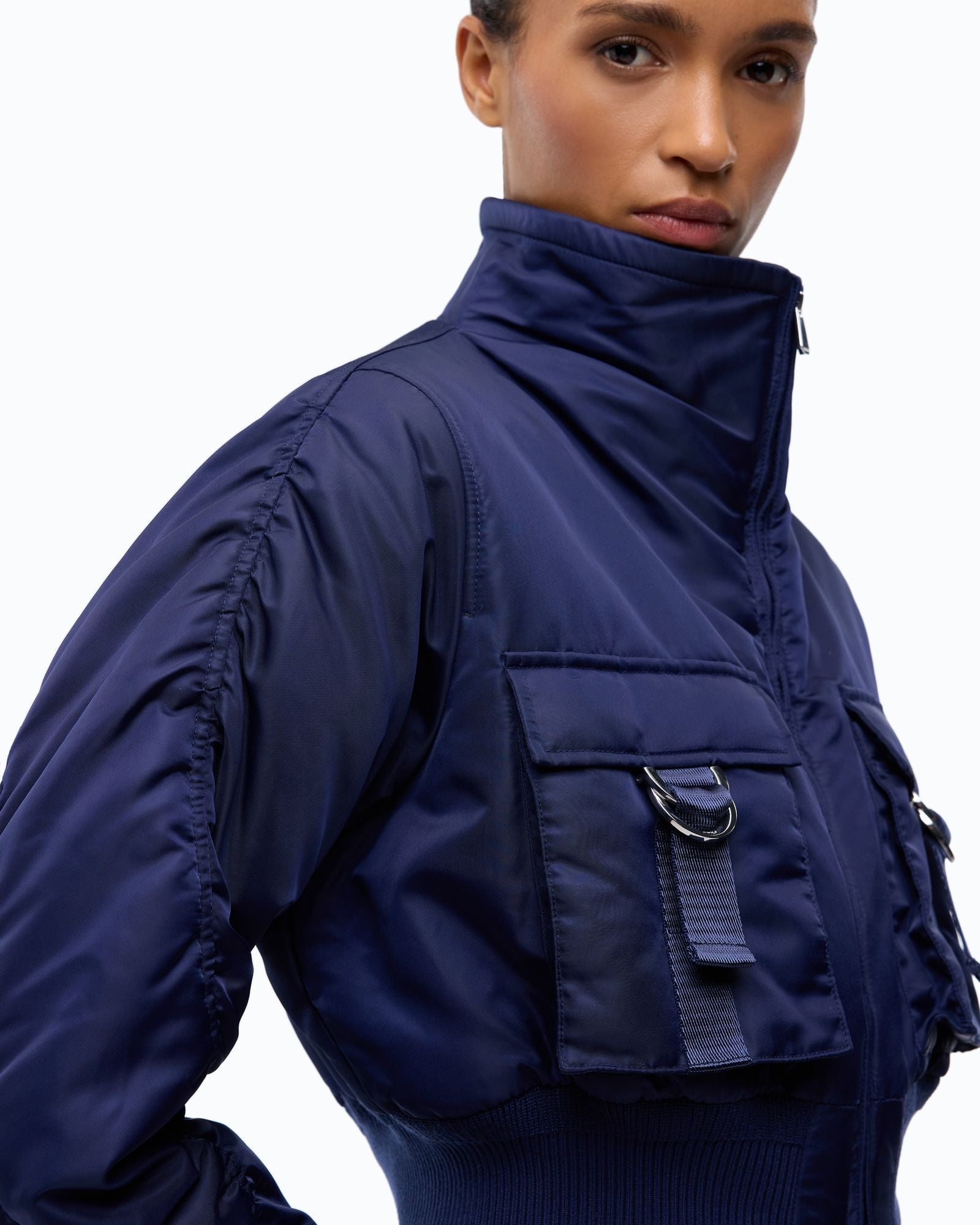 Bomber corto in raso tecnico - Pinko 107692A2OI F92 PINKO 