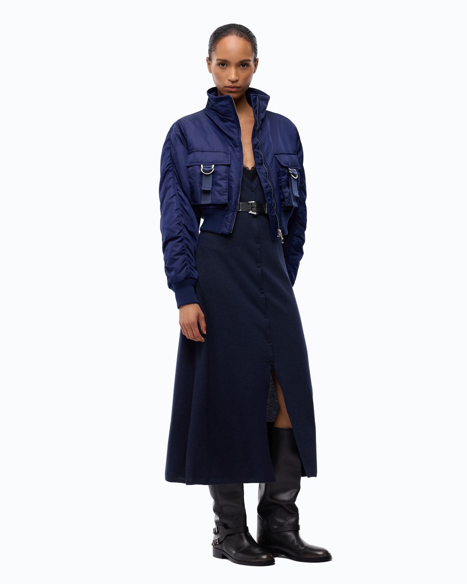 Bomber corto in raso tecnico - Pinko 107692A2OI F92 PINKO 